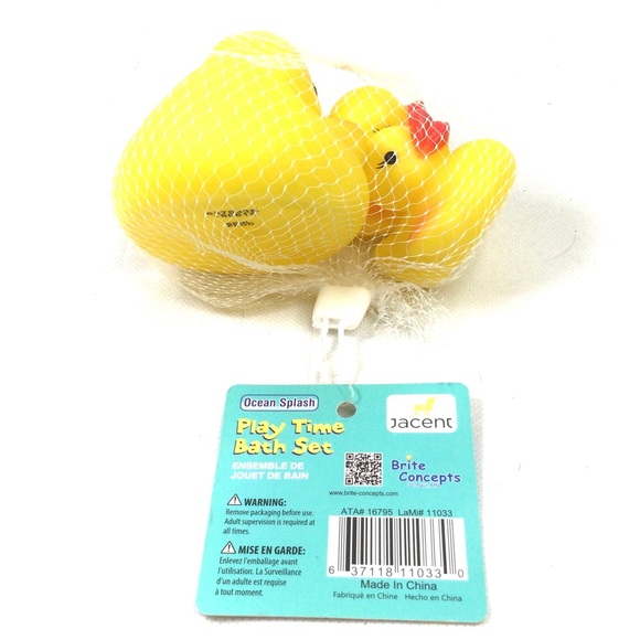 Ocean Splash Play Time Bath Set, Pk. Of 3 Rubber Ducks. - Picture 6 of 6